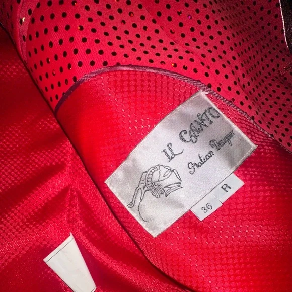 Red Sparkly Performance Jacket - Picture 3 of 4